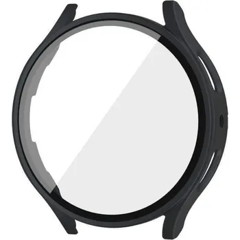 Příslušenství k chytrým hodinkám Ochranný kryt se sklem pro Samsung Galaxy Watch 4 40 mm - černý