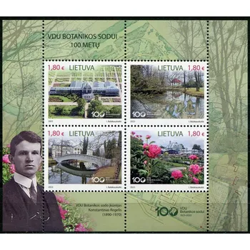 Poštovní známka (2023) MiNr. ** Block - Litva - 100 let Botanické zahrady