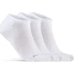 Ponožky CRAFT CORE Dry Footies 3-pack bílá 43-45 EU