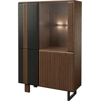 Vinotéka Prosklená skříňka Isla 1DS3D s osvětlením