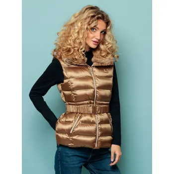 Dámská vesta Heavy Tools dámská lesklá vesta Weca hnědá Velikost: M