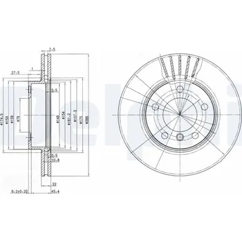 Brzdový kotouč Brzdový kotouč Delphi BG2623C