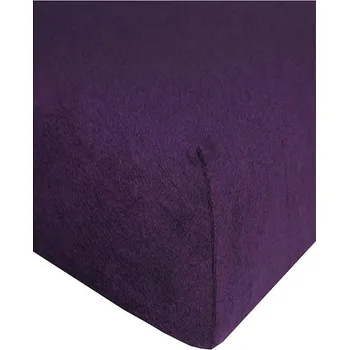Prostěradlo 4sleep froté s gumičkou 90/200 fialová