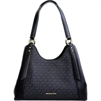 Kožená kabelka Michael Kors Arlo přes rameno černá