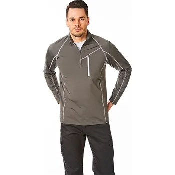 Pánská mikina pánská mikina, tričko UNDER PAR - GREY/WHITE - L (Under Par Golf Midlayer Mens)