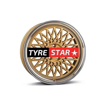 Alu kolo Borbet B 7x17 4x100 ET25 gold rim polished