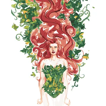 ZUTY Malování podle čísel - POISON IVY (BATMAN) Rozměr: 40x50 cm, Rámování: bez rámu a bez vypnutí plátna