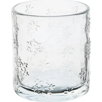 Svícen Svícen vánoční sklo pr.7,2 V8cm čirý