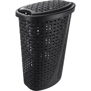 Koš na prádlo Orion Slim prádelní koš s víkem 45 l černý