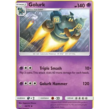 Sběratelská karetní hra Golurk 044/073 - Shining Legends Typ karty: Non-Holo