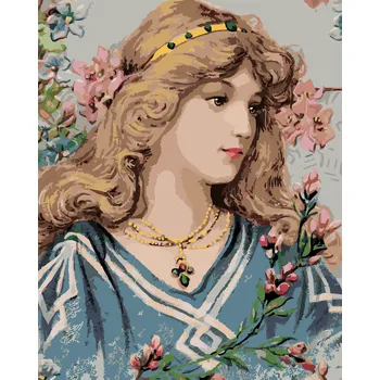 ZUTY Malování podle čísel - VIKTORIÁNSKÁ ŽENA Rozměr: 40x50 cm, Rámování: bez rámu a bez vypnutí plátna