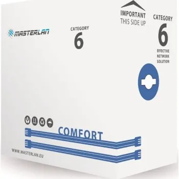 Datový kabel OEM Kabel MasterLan Comfort UTP cat6 drát 305m PVC UTP623-MSC