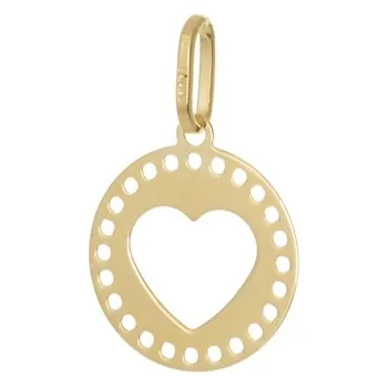 Přívěsek Zlatý přívěšek ze žlutého zlata srdíčko ZZ1052F