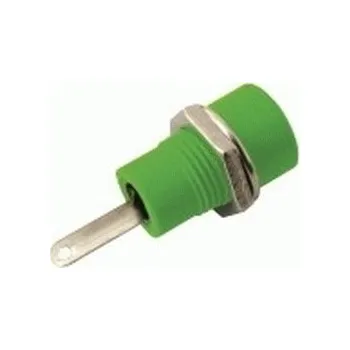 Elektrická zásuvka Konektor banánek zásuvka zelená