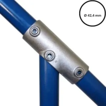 Kanalizační potrubí Konstrukční fitinka, spojka ocelových trubek pr. 42,4 mm – nastavitelná úhlová odbočka dlouhá 127-C42