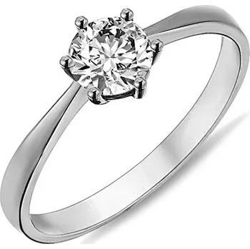 Prsten Lillian Vassago Prsten z bílého zlata zdobený zirkonem LLV98-GR079W Velikost prstenu: 54