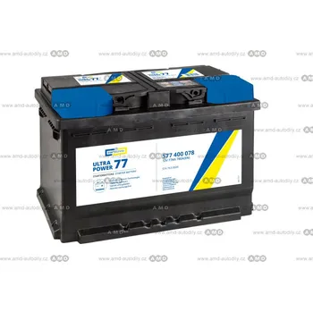 Autobaterie Baterie 12V 77Ah CARTECHNIC ULTRA POWER - 4027289035611