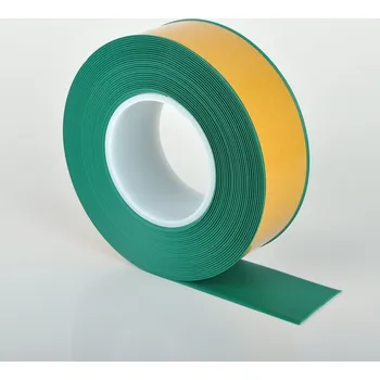 Lepicí páska Odolná podlahová páska WT-500 se zkosenou hranou – PVC, zelená, 50 mm × 10 m