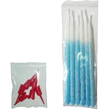 Dortová svíčka Svíčky na dort české - modré (6ks)