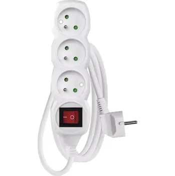 Prodlužovací přívod 3 zásuvky 1,2m EMOS P1311