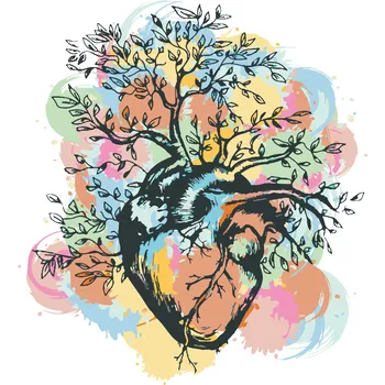 ZUTY Malování podle čísel - PŘÍRODA V SRDCI Rozměr: 40x50 cm, Rámování: vypnuté plátno na rám