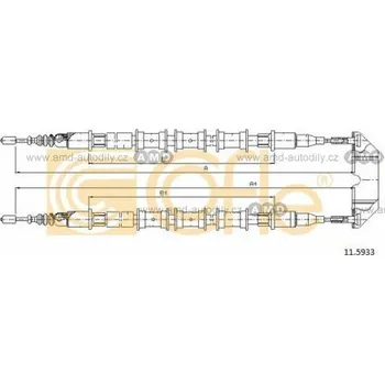 Brzda na kolo Lano ruční brzdy - COF 11.5933