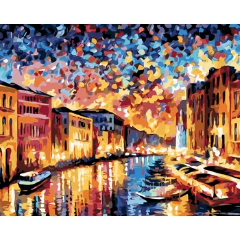 ZUTY Malování podle čísel - PLAVBA BENÁTKAMI Rozměr: 40x50 cm, Rámování: bez rámu a bez vypnutí plátna