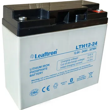 Trakční baterie Leaftron LTH12-24 Lithium (12V/24Ah) záložní, bezúdržbový, lithiový, akumulátor