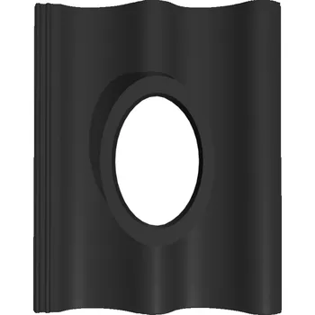 Střešní krytina Střešní taška prostupová KM BETA betonová krytina Hodonka - BRILIANT černá