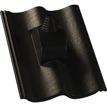 Střešní krytina KM BETA Hodonka Briliant anténní betonová černá 1 ks