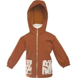 Dětská softshellová bunda s membránou Monkey Mum® - Podzimní listí 74/80