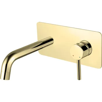 Vodovodní baterie Besco Illusion Podomítková umyvadlová baterie, zlatá, BABUISZL