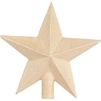 Výtvarný papír décopatch Kartonová hvězda špička na stromeček 21x22x5,5cm
