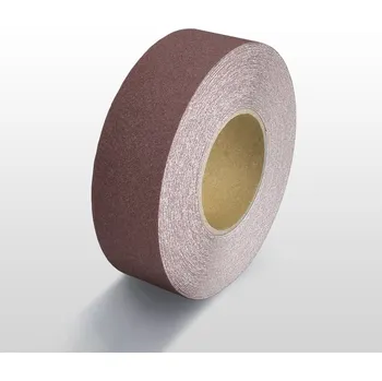 Lepicí páska Protiskluzová páska standard WT-5411 – minerální granulát v syntetické pryskyřici, hnědá, 25 mm × 6 m
