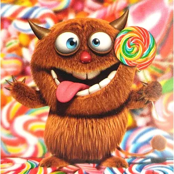 3D přání do obálky- Čertík, 1ks