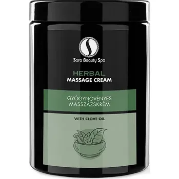 Masážní přípravek Masážní krém na obličej a tělo Sara Beauty Spa - Bylinný 1000 ml