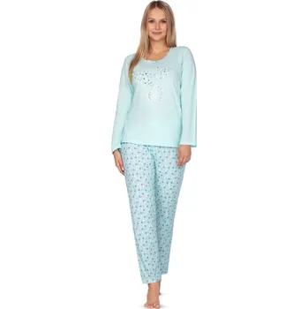 Dámské pyžamo Regina pyžamo 636 - zelená, XXL (Dámské pyžamo dlouhé)
