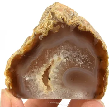 Přírodní kámen Geoda z achátu s dutinkou z Brazílie 106g