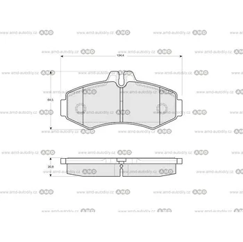 Brzda na kolo Brzdové destičky - 05P672