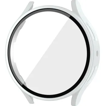 Příslušenství k chytrým hodinkám Ochranný kryt se sklem pro Samsung Galaxy Watch 5 40 mm - bílý