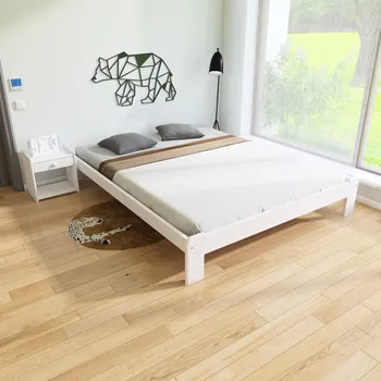 Postel Maxi Postel z masivu Adam 180 x 200 cm - barva Bílá