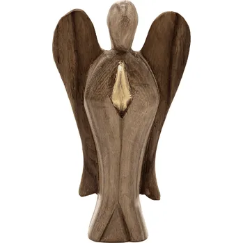 Milujeme Kameny Anděl - dřevěná soška - přátelství 100535