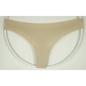 Kalhotky Greenice Dámské bezešvé tanga vz. 243 Velikost: XL - XXL, Barva: tělová