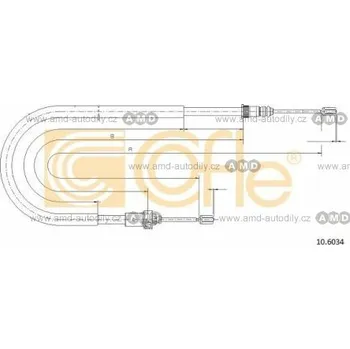Brzda na kolo Lano ruční brzdy - COF 10.6034