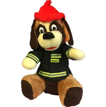 plyšák Plyšový Pes Hasiči - 40 cm