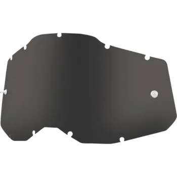 Motocyklové brýle Náhradní plexi pro motokrosové brýle 100% STRATA 2 , ACCURI 2 , RACECRAFT 2 - tmavě kouřové (Filtr kategorie 2, propustnost světla 25% ± 3%)
