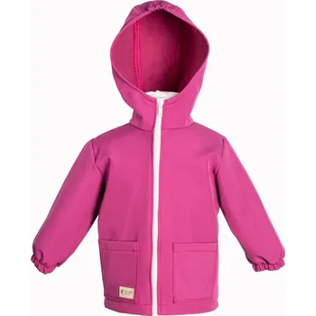 Chlapecká bunda Dětská softshellová bunda s membránou Monkey Mum® - Šťavnatá malina 98/104