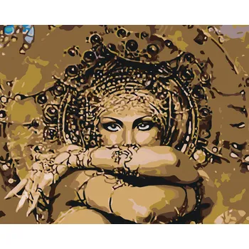 ZUTY Malování podle čísel - TAJEMNÁ ŽENA V OBJETÍ Rozměr: 40x50 cm, Rámování: bez rámu a bez vypnutí plátna