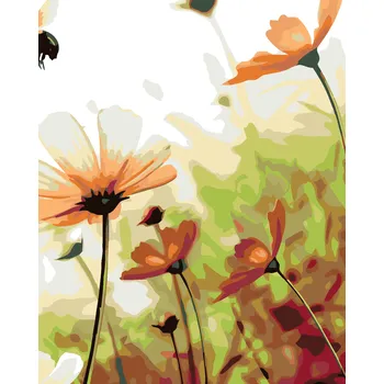 ZUTY Malování podle čísel - KVĚTINOVÁ LOUKA Rozměr: 40x50 cm, Rámování: vypnuté plátno na rám