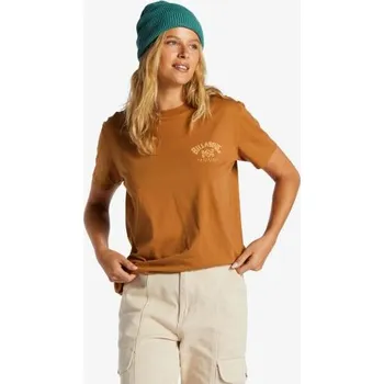Dámské tričko TRIKO BILLABONG A/DIV S/S WMS - hnědá - L + při osobním odběru 797 Kč